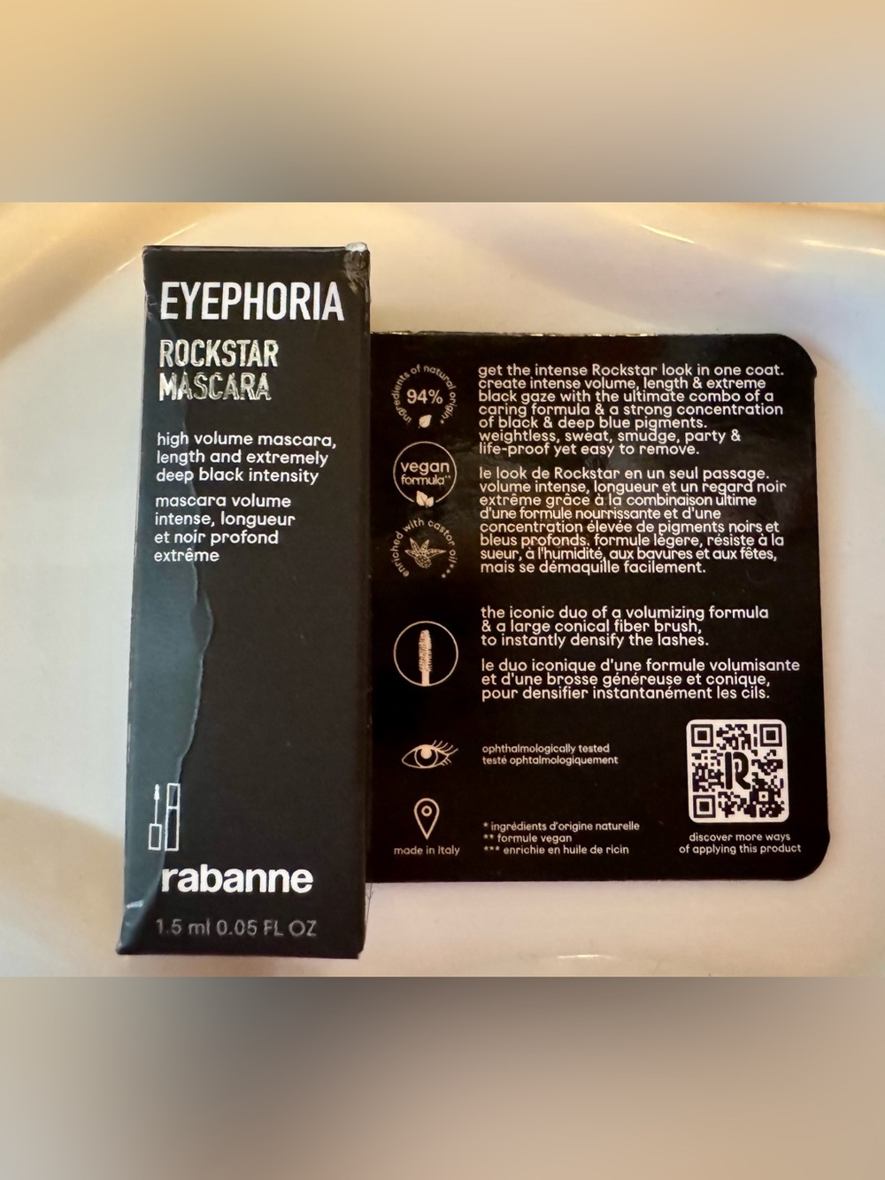 EYEPhoria Rockstar Mascara - Deep Black travel size